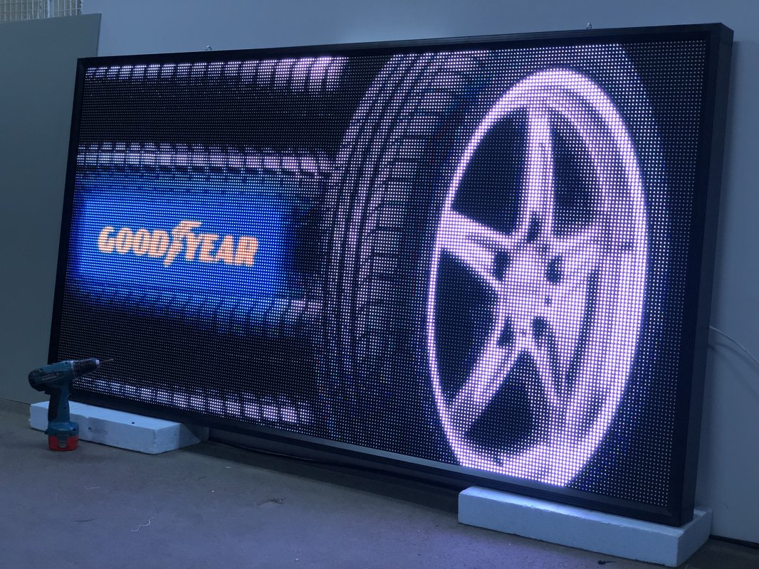 P4 LED video sign (Height - 48 cm). Prices from