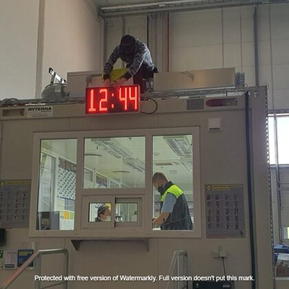 Pulkstenis ar termometru, NTP, GPS,  LIDL Noliktavas