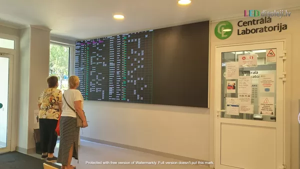 Digitālā informacijas tablo, VCA poliklīnika, Rīga